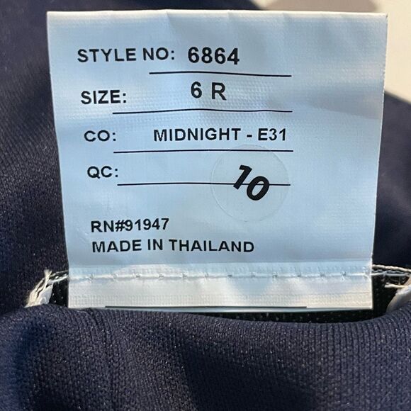 After Six Whisper Formal Gown Faux Wrap Tulip Skirt Midnight Navy Satin 6 - Picture 8 of 8